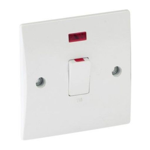 Picture of CED 20amp Double Pole Switch with Neon
