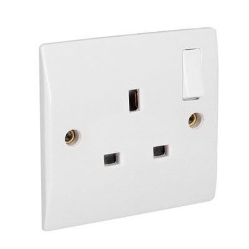 Picture of CED 13amp Single Switch Socket - Double Pole