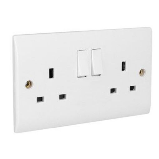 Picture of CED 13amp Twin Switched Socket - Double Pole