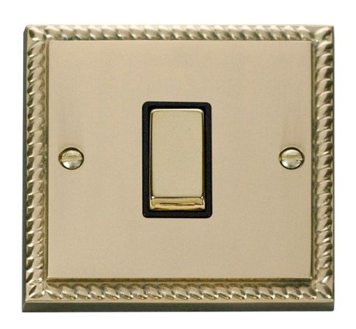 Picture of Click GCBR411BK Plateswitch 1 Gang 2W 10A Georgian Style