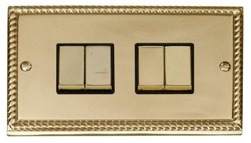 Picture of Click GCBR414BK Plateswitch 4G 2W 10A Georgian Style