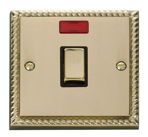 Picture of Click GCBR723BK Ingot Switch Neon Double Pole 20A