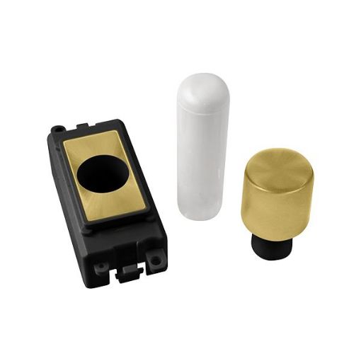 Picture of Click GM050BKSB Dimmer 1 Module Black/Satin Brass