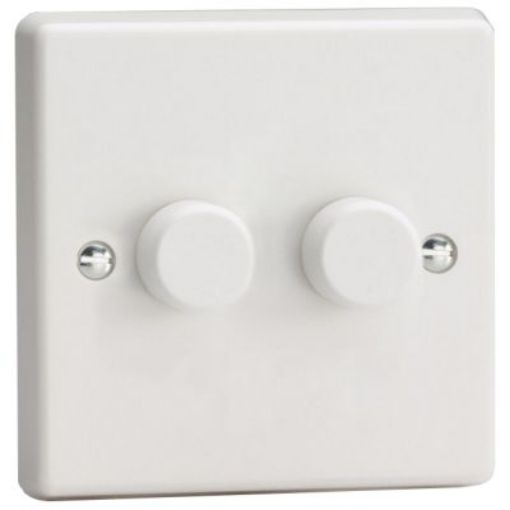 Picture of Vari Dimmer Switch 2 Gang 2 Way Push-On/Off