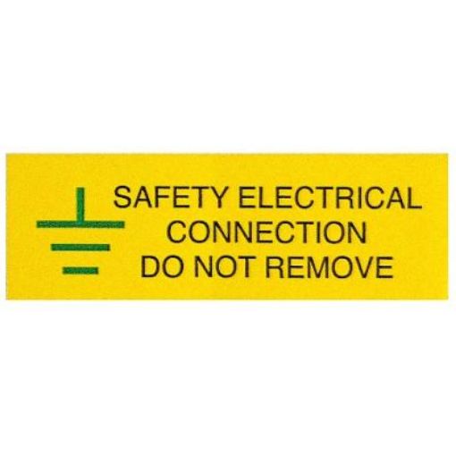 Picture of Industrial Signs Safety Electrical Connection Self Adhesive Vinyl Label | IS0610Sa