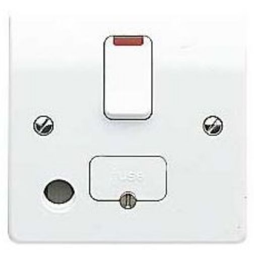Picture of MK K1070WHI Connection Unit Switched Fused Neon Flex Outlet