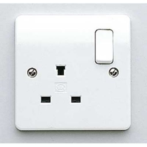 Picture of MK K1257WHI Socket 1G Non Standard 13A