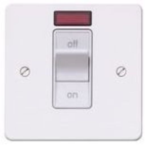 Picture of MK K14305WHIW Switch 1Gang Double Pole Neon 32A