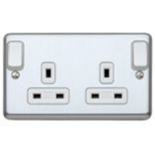 Picture of MK K2947BRC Socket 2G Dual Earth 13A