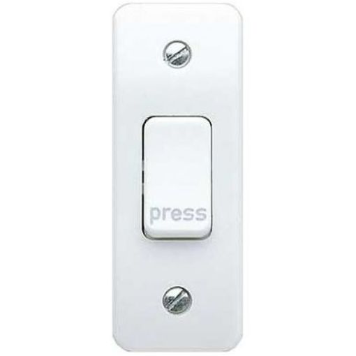 Picture of MK K4848PWHI Switch Architrave Press10A