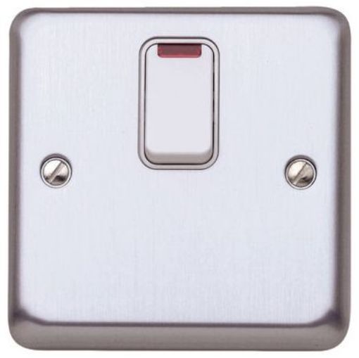 Picture of MK K5233BSS Switch Double Pole Neon 20A