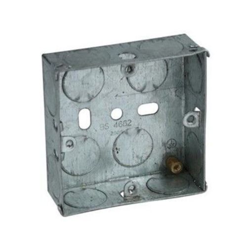 Picture of CED Metal Switch Box 16mm Single To Bs4662