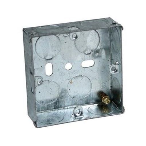 Picture of CED Metal Socket Box 35mm Single To Bs4662