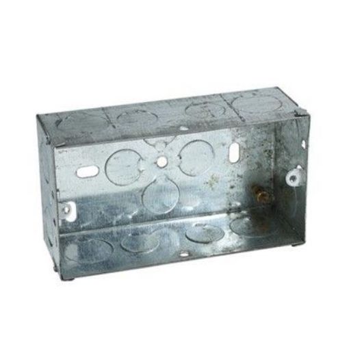 Picture of CED Metal Socket Box 35mm Twin To Bs4662