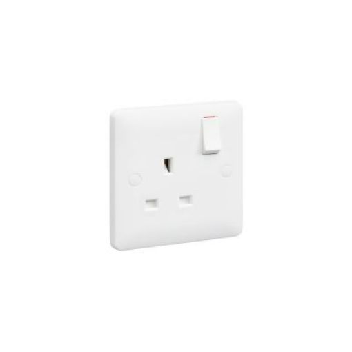 Picture of MK MB2757DPWHI 1G Double Pole Switched Socket 13A