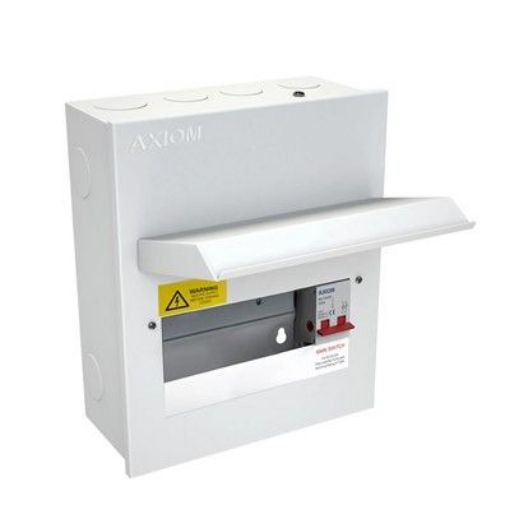 Picture of CED 8 Ways Metal Consumer Unit with 100A 2P Isolator