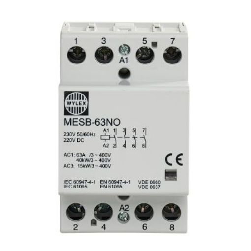 Picture of Wylex MESB-63NO Contactor 4P 63A