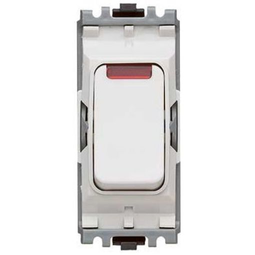 Picture of MK K4896NWHI Grid Switch 1 Way Double Pole 20A