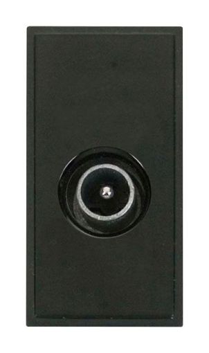 Picture of Click MM415BK Socket CoAx Male Black