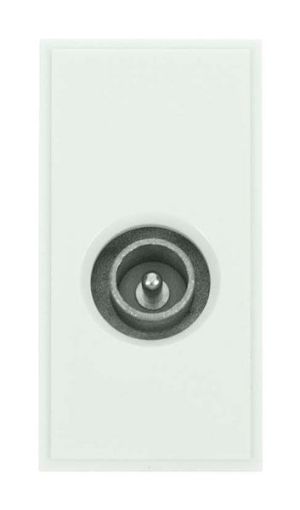 Picture of Click MM415WH Socket CoAx Male White
