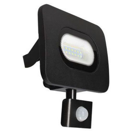 Picture of CED Meridian OVFL20PIR 20W LED Slim Curved Floodlight with PIR Black