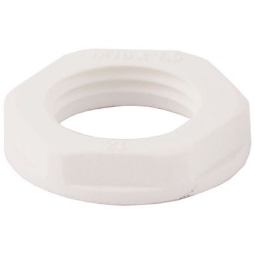 Picture of SWA PLNM20W Locknut 20mm White Polyamide