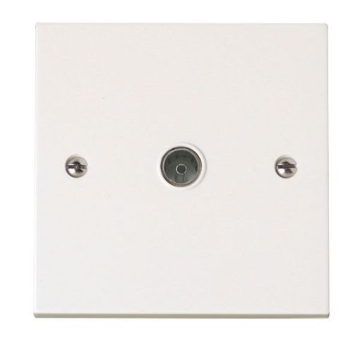 Picture of Click PRW065 Socket CoAx Single White