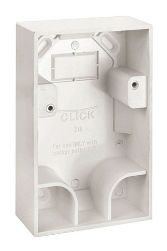 Picture of Click PRW218 Pattress 35mm White