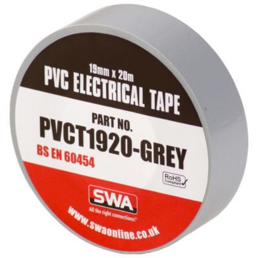 Picture of SWA PVCT1920-GREY Electrical Tape Grey