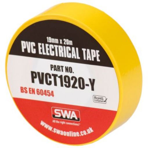 Picture of SWA PVCT1920-Y Electrical Tape Yellow