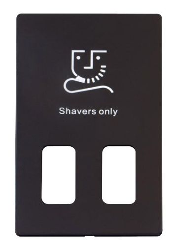 Picture of Click SCP100BK Shaver Socket Frontplate
