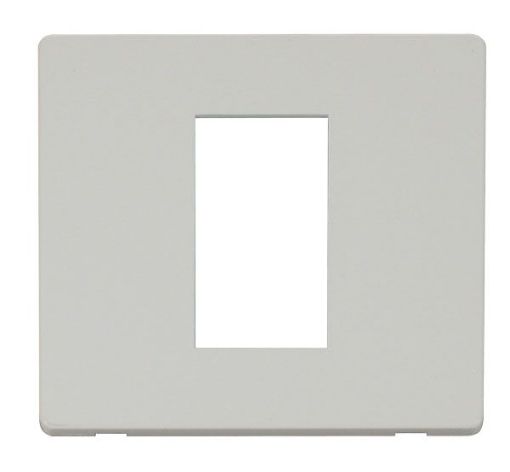 Picture of Click SCP310PW Frontplate 1 Gang 1 Media Mod