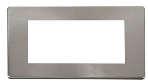 Picture of Click SCP312BS Frontplate 2 Gang 4 Media Mod