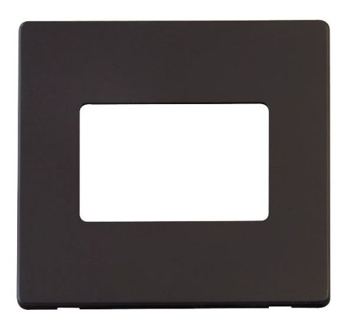 Picture of Click SCP403BK Frontplate 1 Gang 3Aperture