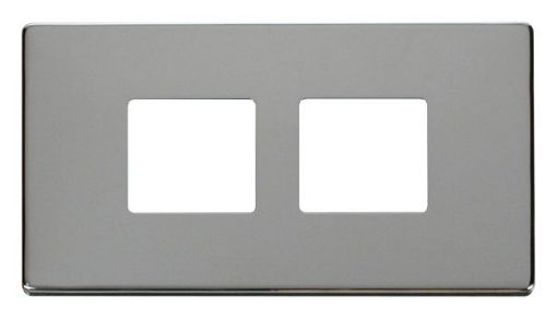 Picture of Click SCP404CH Frontplate 2 Gang 2x2Aperture