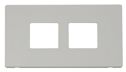 Picture of Click SCP404PW Frontplate 2 Gang 2x2Aperture