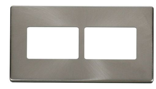 Picture of Click SCP406BS Frontplate 2 Gang 2x3Aperture