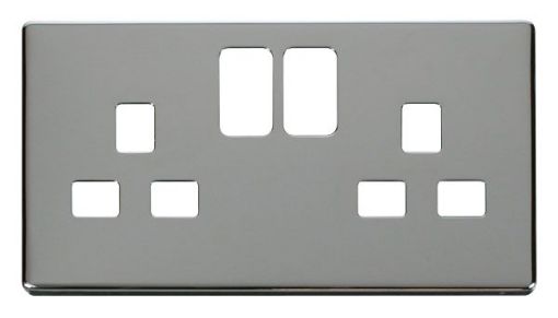 Picture of Click SCP436CH Switched Socket Frontplate 2G