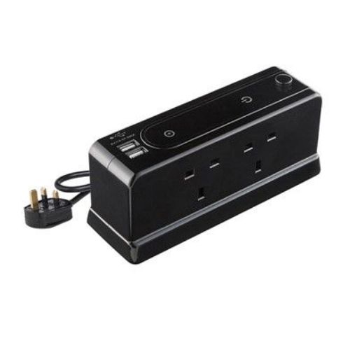 Picture of CED 4 Gang DeSocketop Extension Lead + 2 USB Charging Ports + Surge Protection