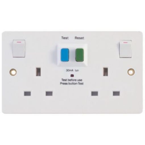 Picture of Selectric LGA SPL-RCD2GS Socket 2G Switched RCD