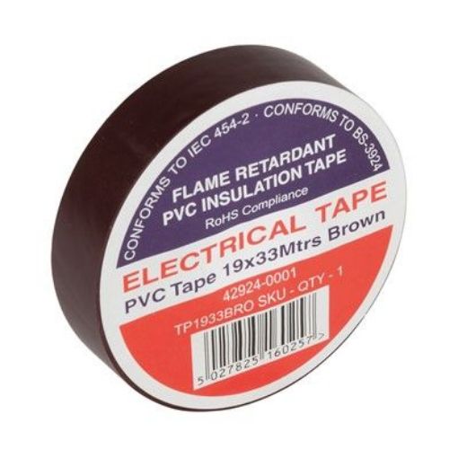 Picture of Pvc Tape 19x33m Brown
