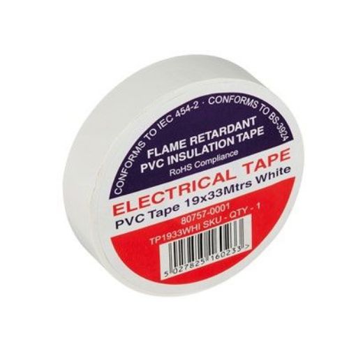 Picture of Pvc Tape 19x33m White