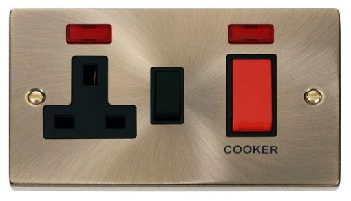 Picture of Click VPAB205BK CCU 13A Socket with Neon 45A AB