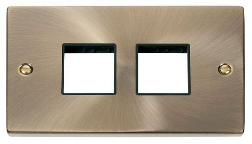 Picture of Click VPAB404BK Frontplate 2 Gang 4Aperture