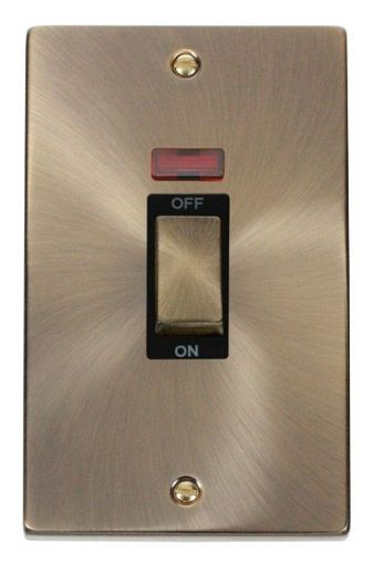 Picture of Click VPAB503BK Switch 2 Gang Double Pole 45A