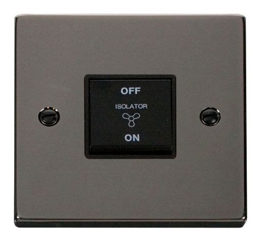 Picture of Click VPBN020BK Switch Fan Isolator 10A Black Nickel
