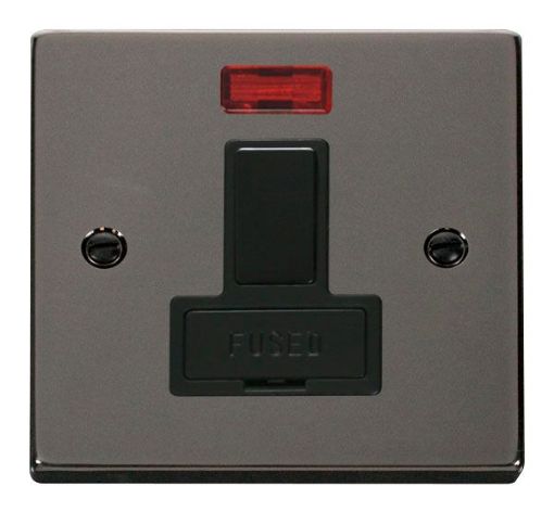 Picture of Click VPBN652BK Connection Unit Switched Neon 13A Black Nickel
