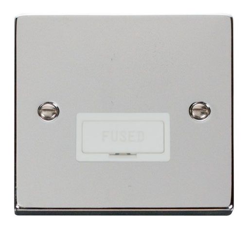 Picture of Click VPCH650WH Connection Unit Fused 13A Polished Chrome
