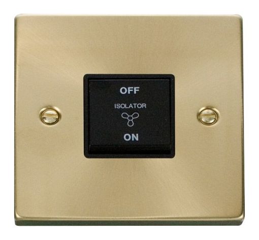 Picture of Click VPSB020BK Switch Fan Isolator 10A Satin Brass