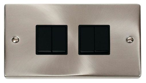 Picture of Click VPSC019BK Plateswitch 4G 2W 10A Satin Chrome
